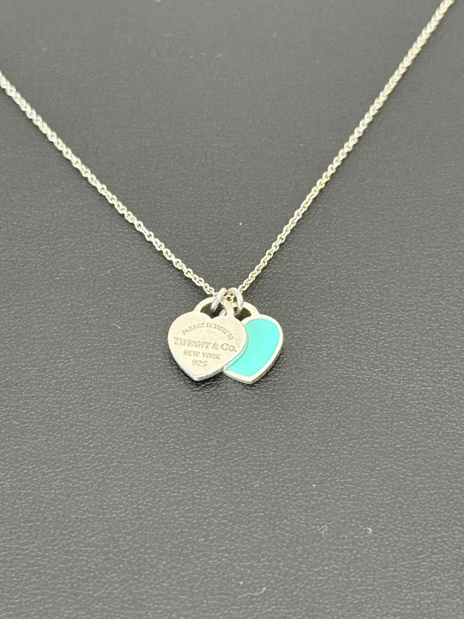 写真：Tiffany　ティファニー　ダブルハートネックレス