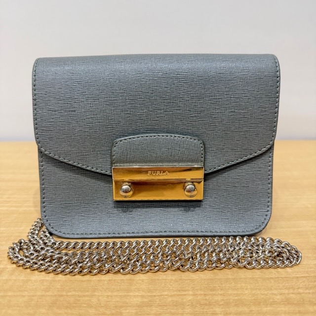 写真：FURLA　フルラ　メトロポリス　チェーンショルダーバッグ
